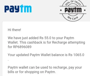 taskbucks earnings proof paytm