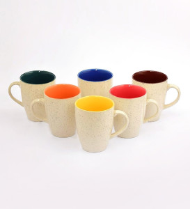 Cdi Large Coffee Mugs With Marble Finish And Six Different Colours Inside Rs 142 only pepperfry