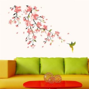 Humming Bird And Pink Blossoms Rs 65 only shopclues