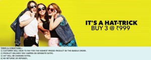 Jabong Hattrick sale