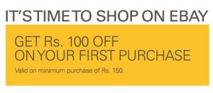  ebay Rs 100 off on Rs 150 off coupon