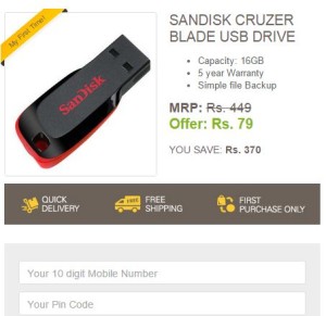  ebay sandisk 16 gb pendrive Rs 79 only