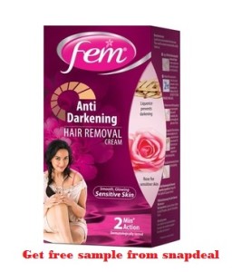 fem dabur hair removal cream free sample snapdeal