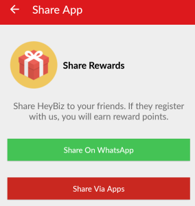 heybiz app refer and earn rewards