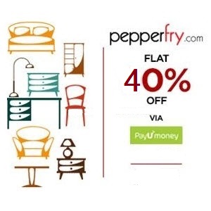 pepperfry payumoney 40 cashback offer