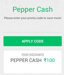 peppertap Rs 50 free cash