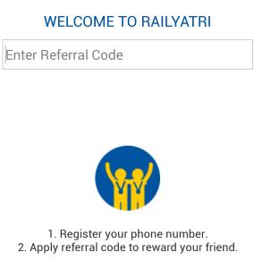 railyatra front screen paytm cash