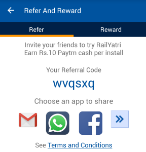 railyatra refer and earn paytm