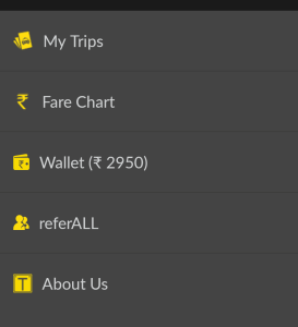 taxiforsure Rs 2000 free in wallet steps