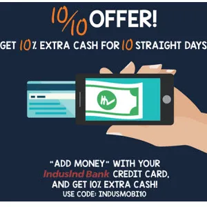 Mobikwik IndsInd Bank offer