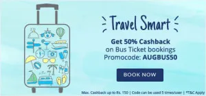 Paytm 50 cb on bus tickets