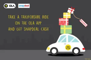 olacabs taxiforsure Rs 100 free snapdeal cash