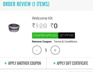 shopclues welcome kit free