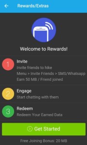 hike app rewards on inviting friends