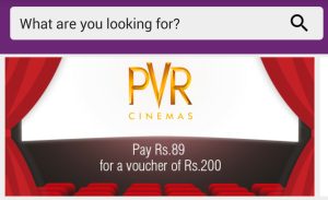 little deals Rs 200 pvr voucher for Rs 89 only