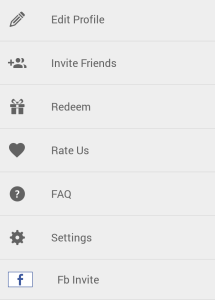 loqation app invite friends option