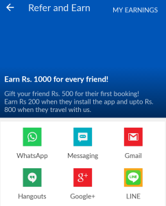 makemytrip refer and earn Rs 1000 per friend