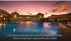 nightstay get Rs 1000 free credits