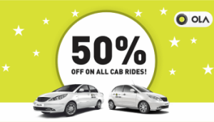 olacabs 50% off on cab rides