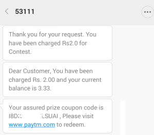 paytm Rs 100 free balance from idea proof