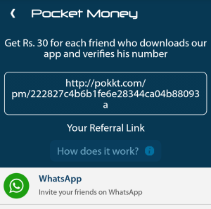 pokkt app refer and earn recharge