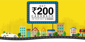 taxiforsure Rs 200 cashback delhi and bangalore