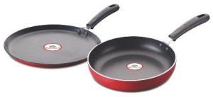 Amazon Bajaj Majesty Duo Cookware Set, 2-Pieces, Black, With Free Spatula