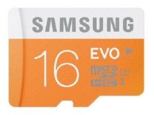 Amazon Samsung Evo 16GB Class 10 micro SDHC memory card upto 48Mbps speed