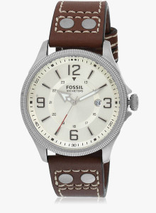 Fossil Recruiter Analog Silver Brown Watch