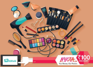 Pay with MobiKwik Wallet at Nykaa & Get Flat Rs 100 Cashback