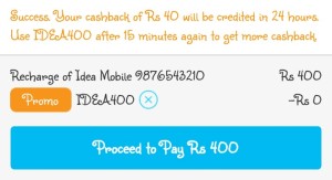 Paytm-idea400-code-applied