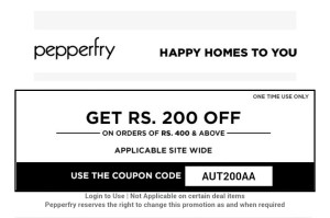 Pepperfry-200-off-on-400