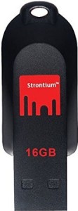 Strontium Pollex 16GB USB Pen Drive (Black Red) Rs 113 only paytm