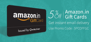 amazon 5% off on gift vouchers