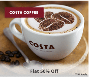 costa coffee flat 50 off paytm food fest