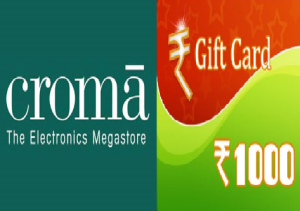 cromaretail Rs 1000 free voucher