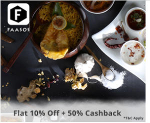 faasos flat 10 off + 50 cashback paytm food fest