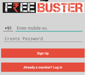 freebuster login or sign up