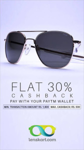 Lenskart 30% cashback upto 500