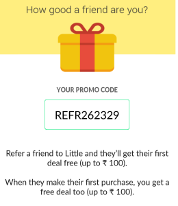 little app find your referral code and earn