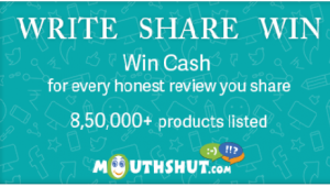 mouthshut write, share and win