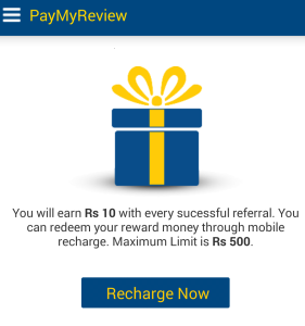 paymyreview redeem your recharge