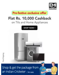 paytm Rs 10000 off on large home appliances