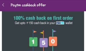 paytm little deals 100% cashback