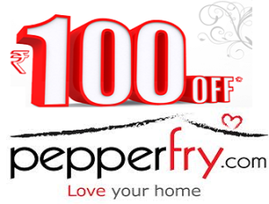 pepperfry Rs 100 off on Rs 250