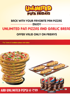 pizzahut unlimited pizza party 9th october 2015