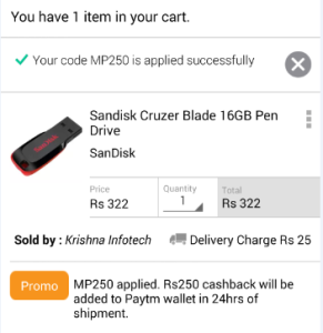 sandisk 16 gb pendrive Rs 97 only paytm