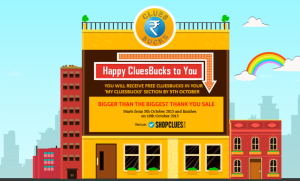 shopclues thank you sale 5th october