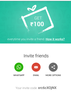 snapdeal refer and earn freecharge credits