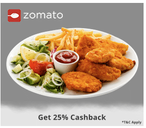 zomato flat 25 cashback paytm food fest